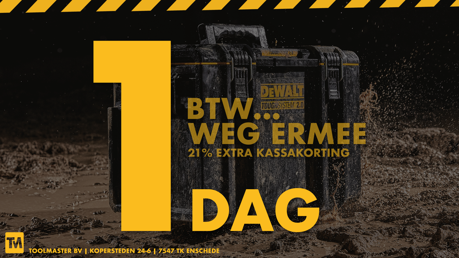 Nog maar 1 dag voor de BTW WEG ERMEE!!