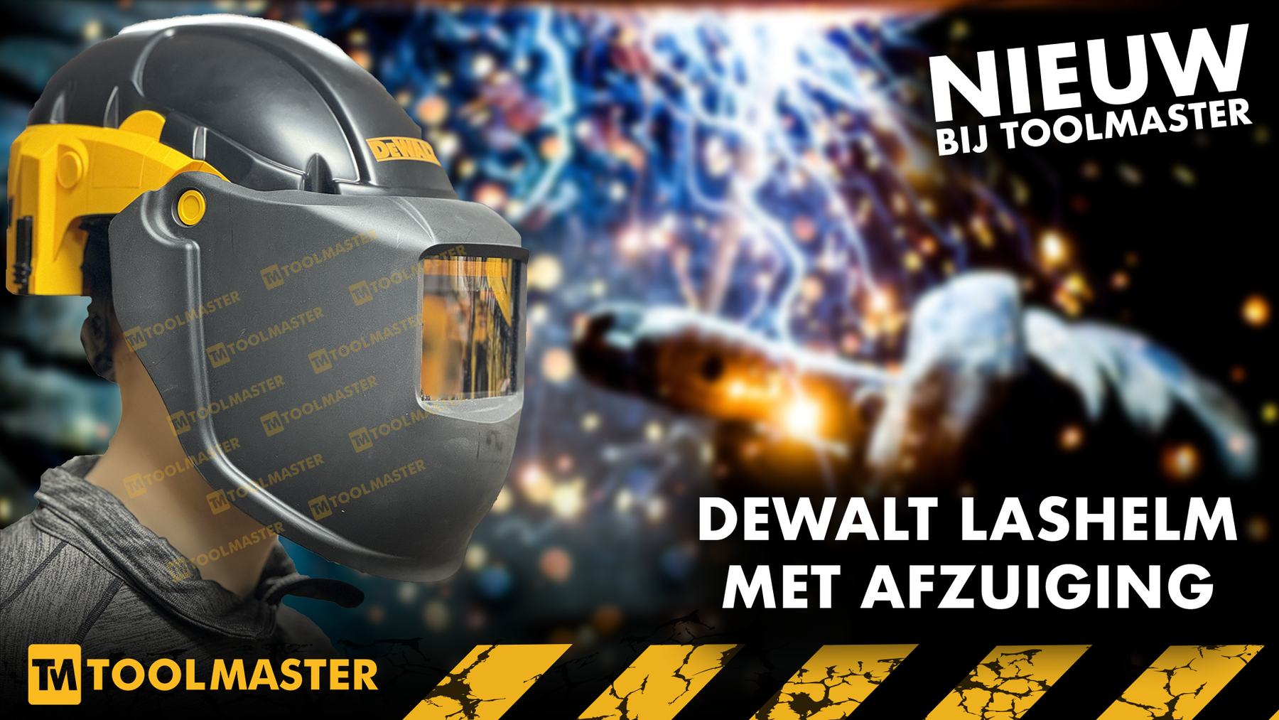 DeWALT nieuwste gezichtsmaskers met elektrische afzuiging en verkoeling voor lassers