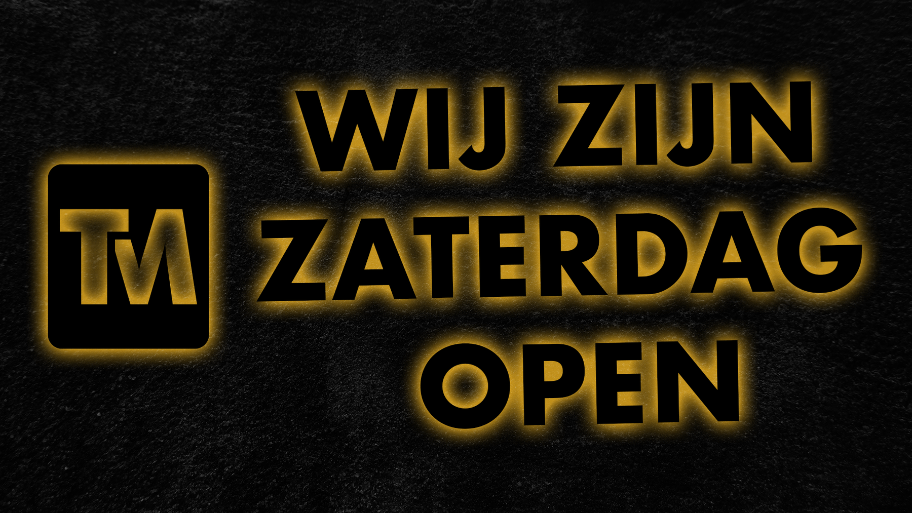 Wij zijn zaterdag 21 december open